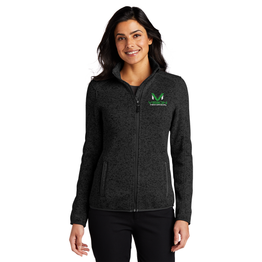 Port Authority® Ladies Sweater Fleece Jacket